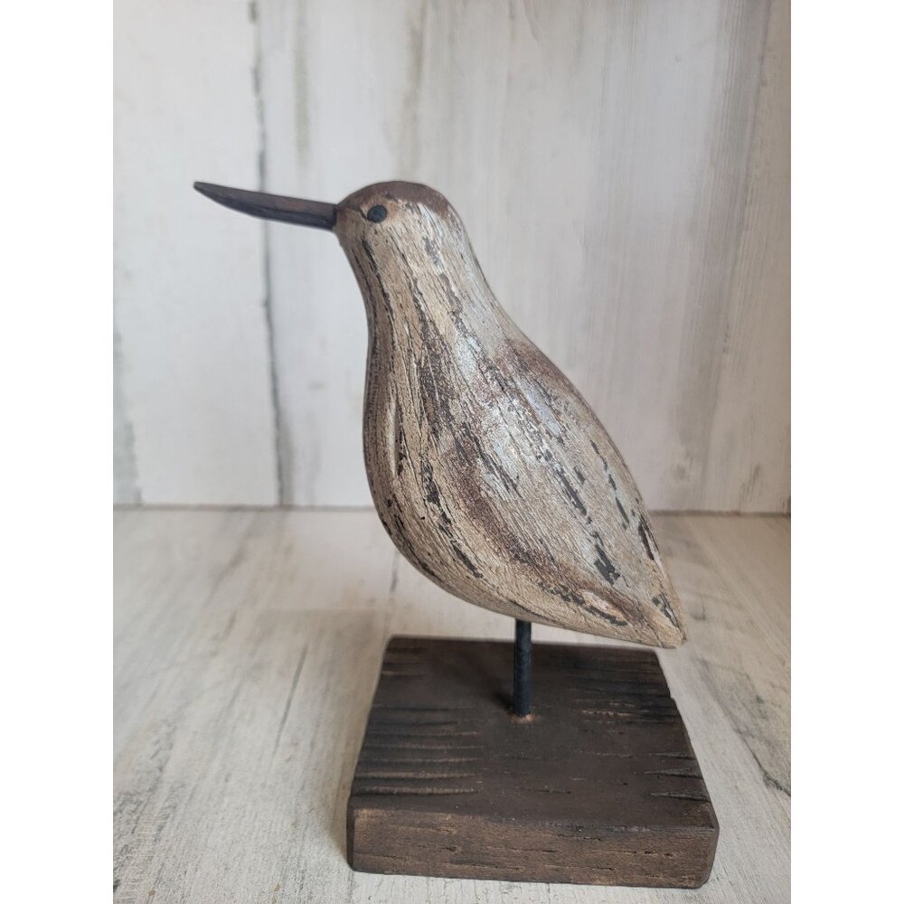 Wooden bird neutral unique home decor seagull‎